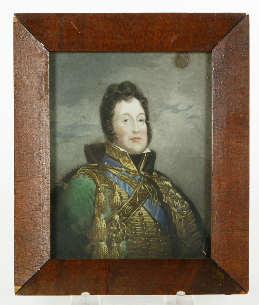 Appraisal: - Miniature Portrait of a Noblewoman w c and gouache