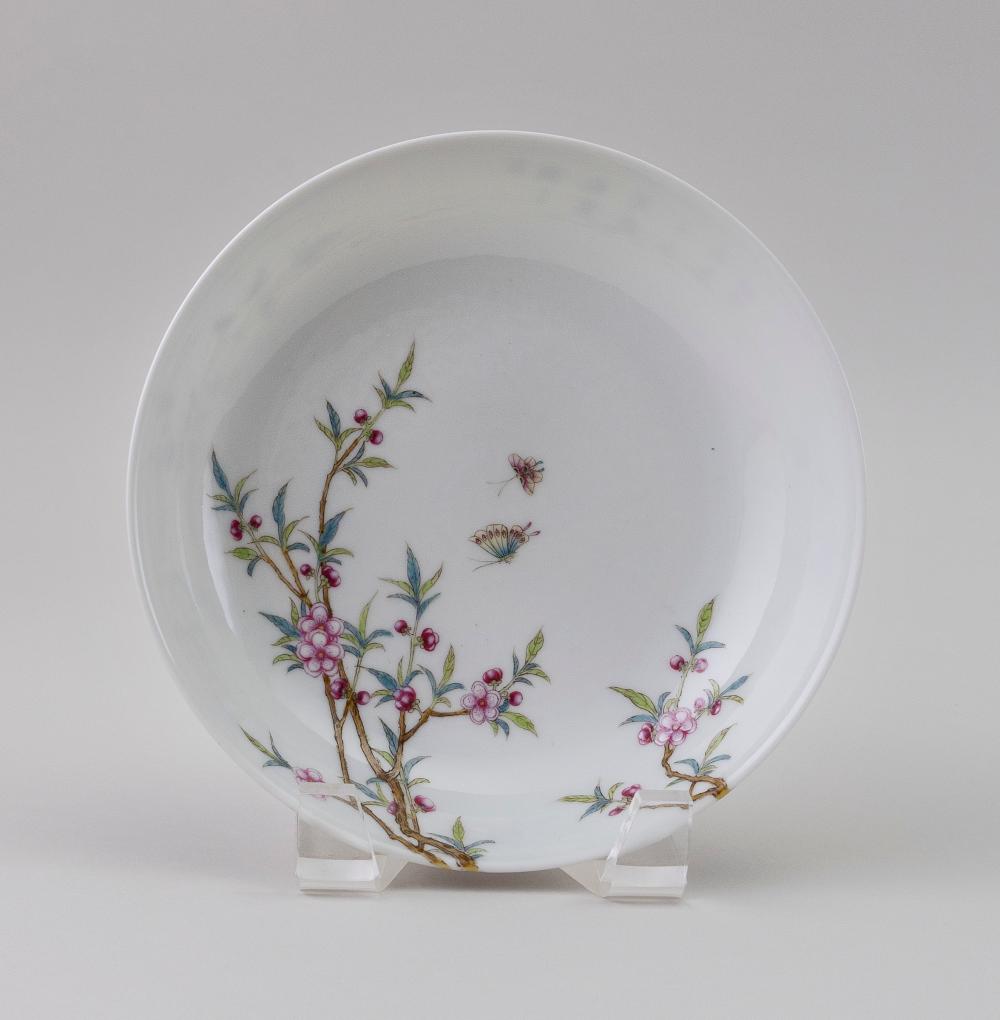 Appraisal: CHINESE FAMILLE ROSE PORCELAIN DISH EARLY TH CENTURY HEIGHT DIAMETER