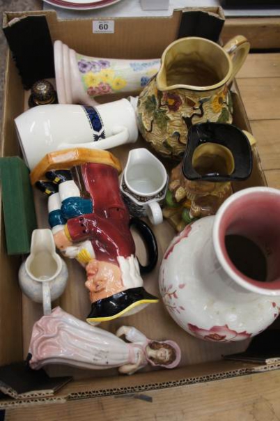 Appraisal: A collection of Pottery to include Radford Floral Jug and