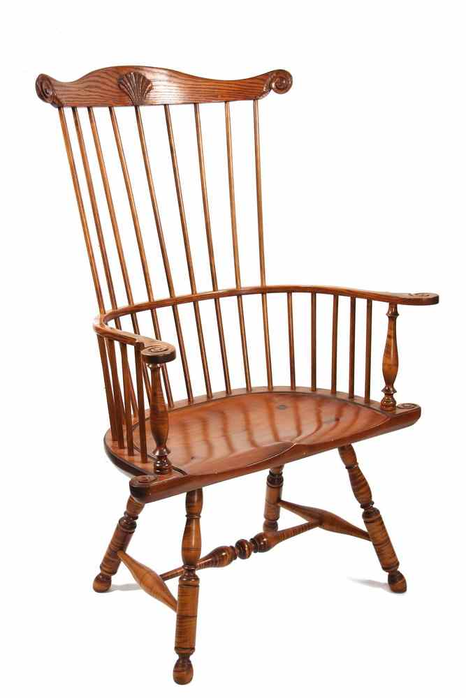 Appraisal: CUSTOM FANBACK WINDSOR CHAIR - Gilpin Fanback Windsor Chair signed