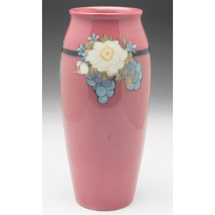 Appraisal: Fine Rookwood vase Porcelain glaze with a well painted floral