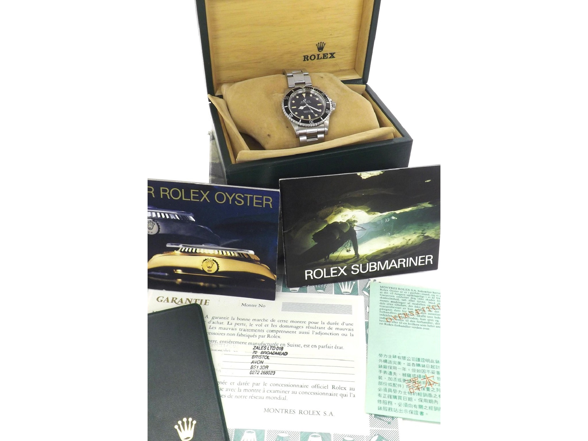 Appraisal: Rolex Oyster Perpetual Submariner non-date stainless steel gentleman's bracelet watch