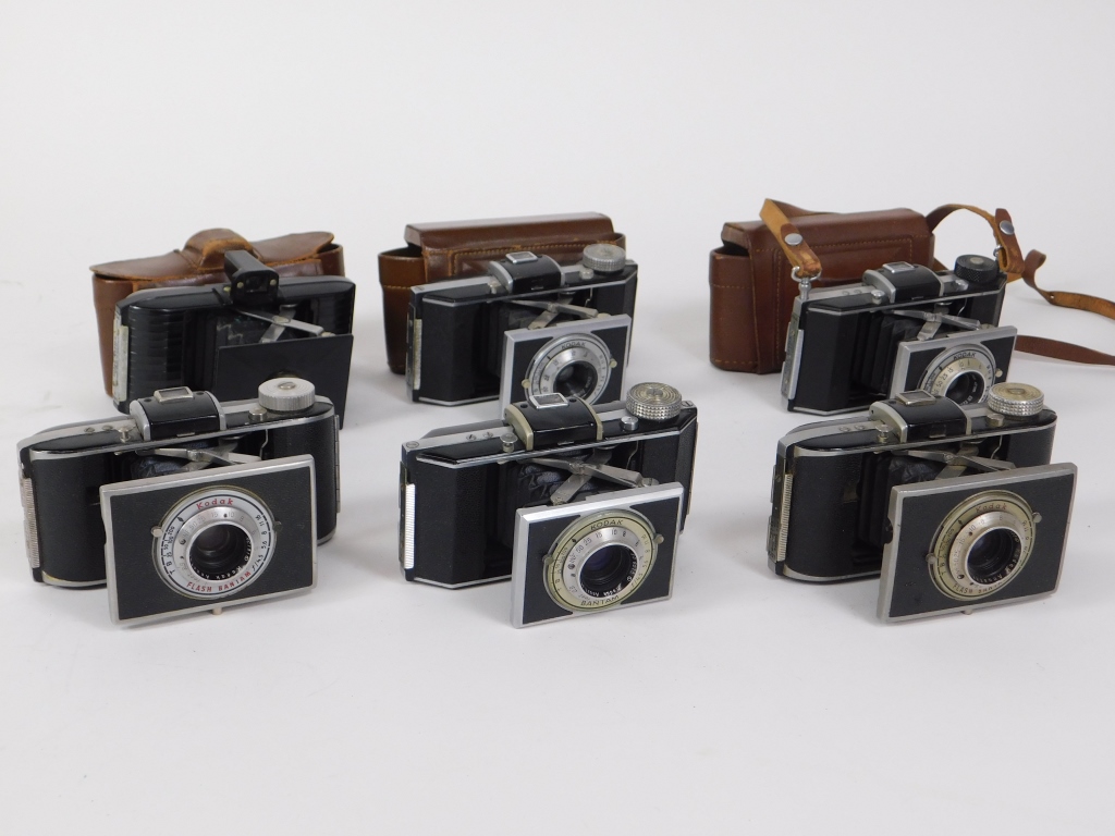 Appraisal: LOT OF KODAK BANTAM FOLDING CAMERAS Lot of Kodak Bantam