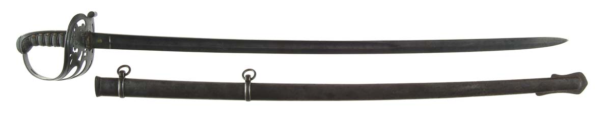 Appraisal: INSCRIBED CIVIL WAR NON-REGULATION STAFF AND FIELD OFFICER S SWORD