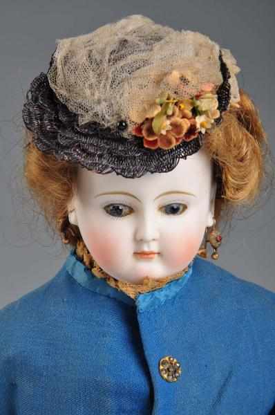 Appraisal: Bisque Head Lady Doll Description Early German bisque socket head