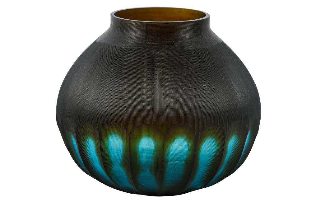 Appraisal: MODERN GLASS VASE inches high Condition