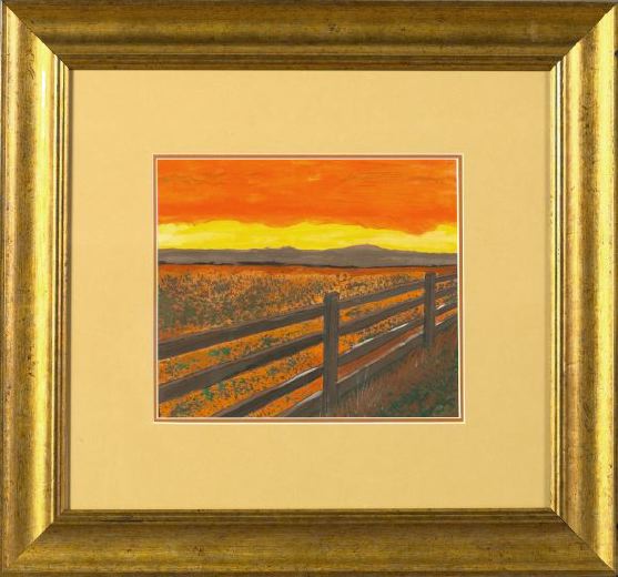 Appraisal: Robert Willson American Texas - Big Western Sky Sunset ca