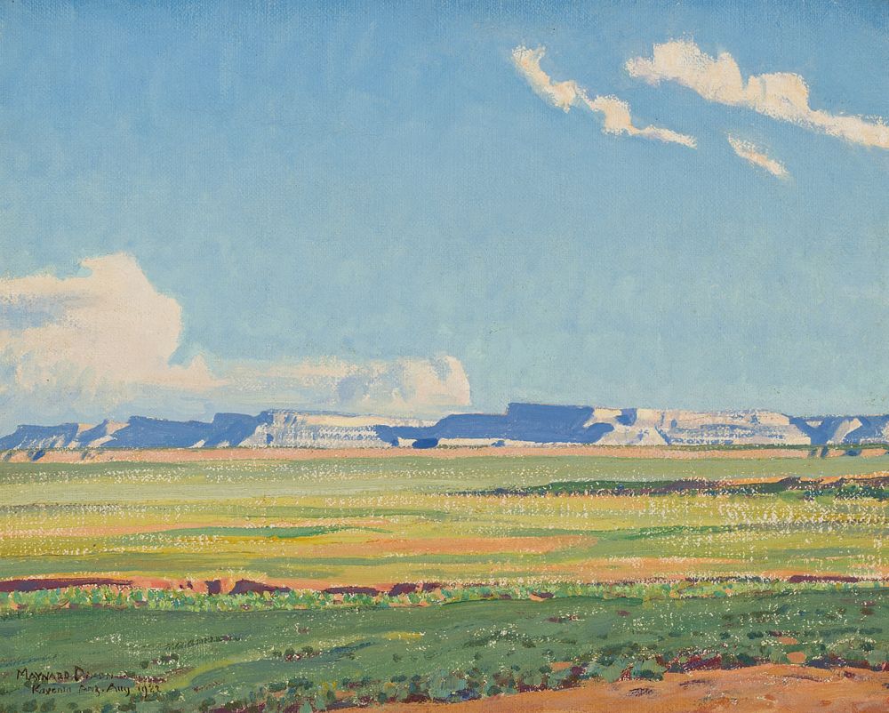 Appraisal: Maynard Dixon Distant Mesa Navajo Reservation Kayenta Arizona Maynard Dixon