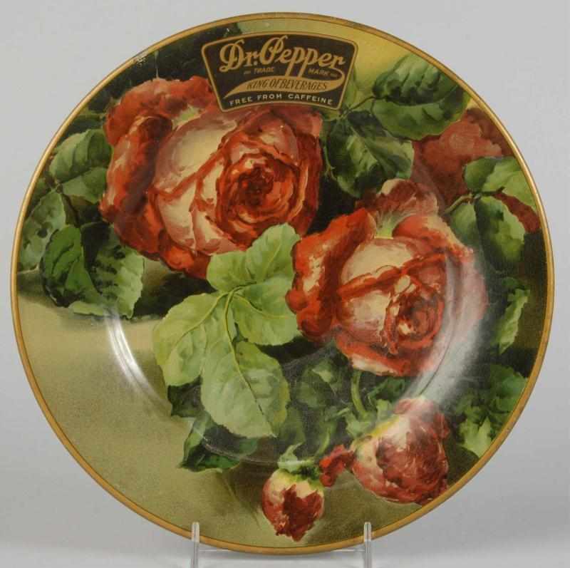 Appraisal: Dr Pepper Roses Vienna Art Plate Description Circa Great color