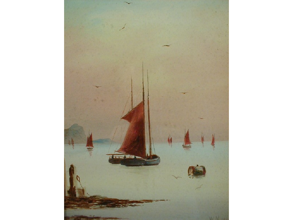 Appraisal: W M A pair of coastal scenes with sailing boats