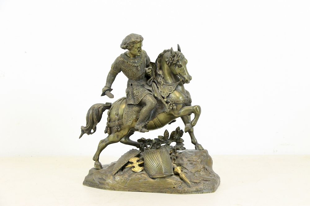 Appraisal: An Antique Russian Bronze of Peter The Great The bronze