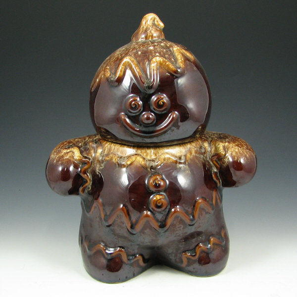 Appraisal: Hull Mirror Brown Gingerbread Man Cookie Jar - Exc Mirror