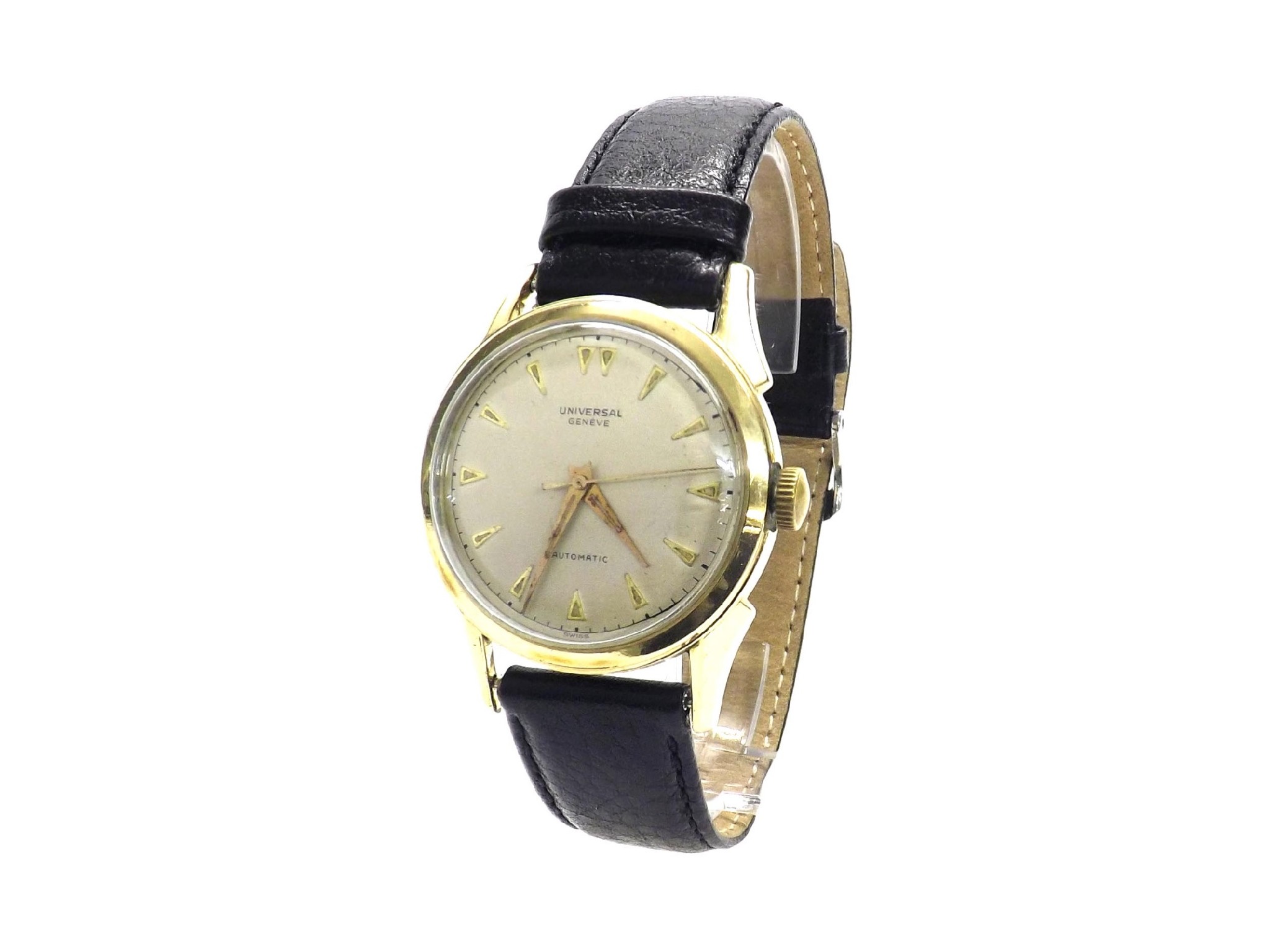 Appraisal: Universal Geneve s k gold filled 'bumper' automatic gentleman's wristwatch