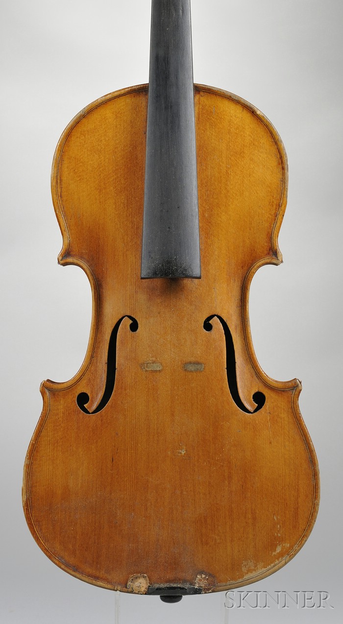 Appraisal: American Violin Joseph Beliveau Providence bearing the maker's label and