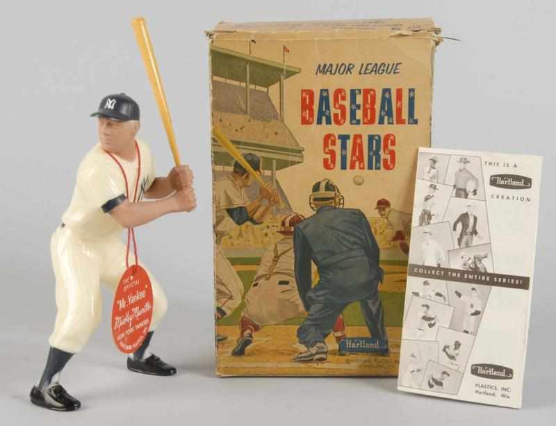 Appraisal: Plastic Hartland Mickey Mantle Baseball Figure Description Figure is cream