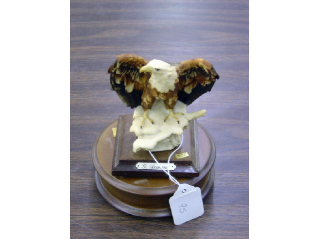 Appraisal: ARMANI FIGURINE MUSIC BOX - EAGLE