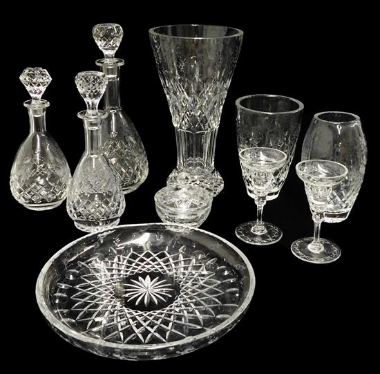 Appraisal: Rogaska crystal servingware Gallia pattern ten pieces with cut floral