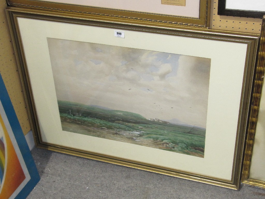 Appraisal: ROBERT CRAIG WALLACE Watercolour 'Moorland Farm' signed recto and labelled