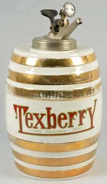 Appraisal: Ceramic Texberry Syrup Dispenser Circa Includes pump not original to