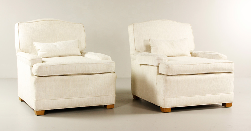 Appraisal: - Pair of Dunbar for Modern Armchairs Pair of Dunbar