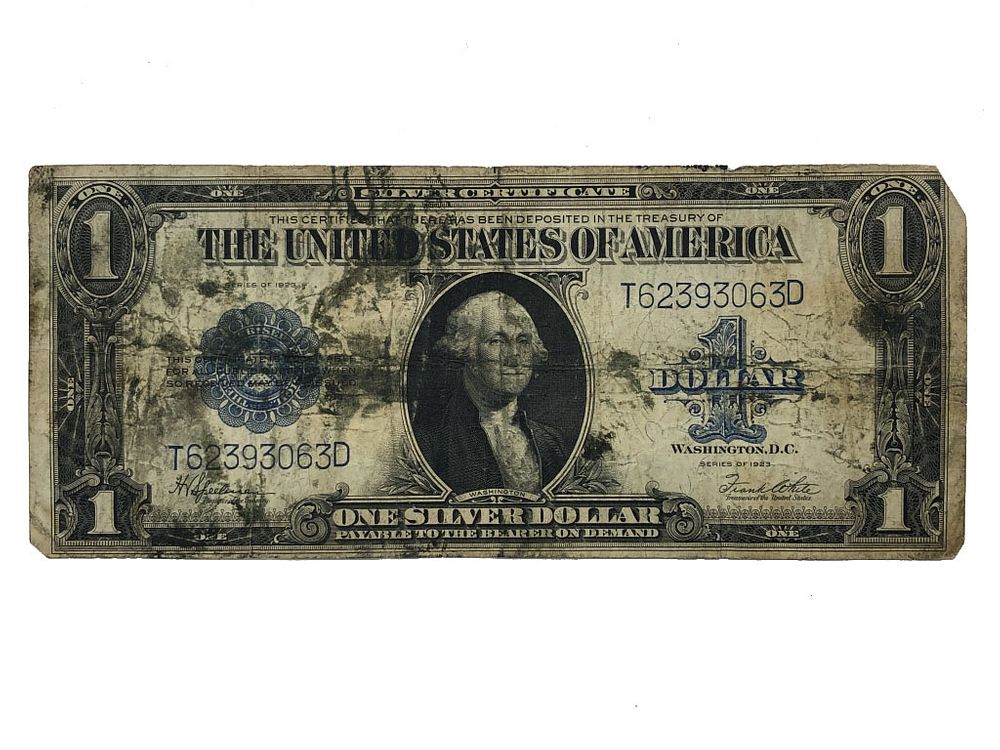 Appraisal: One Dollar Silver Certificate Large Note Curr Nice Blue Seal