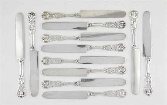 Appraisal: Bailey Banks Biddle sterling tea knife set Philadelphia circa set