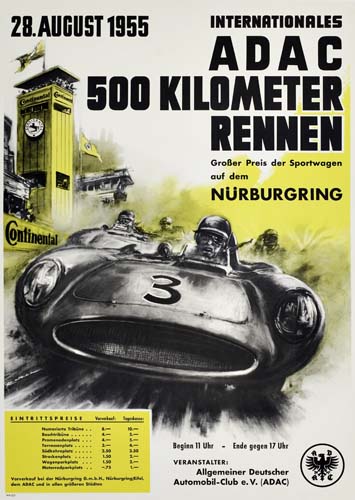 Appraisal: RUSSELL INTERNATIONALES ADAC KILOMETER RENNEN x inches Condition B A-