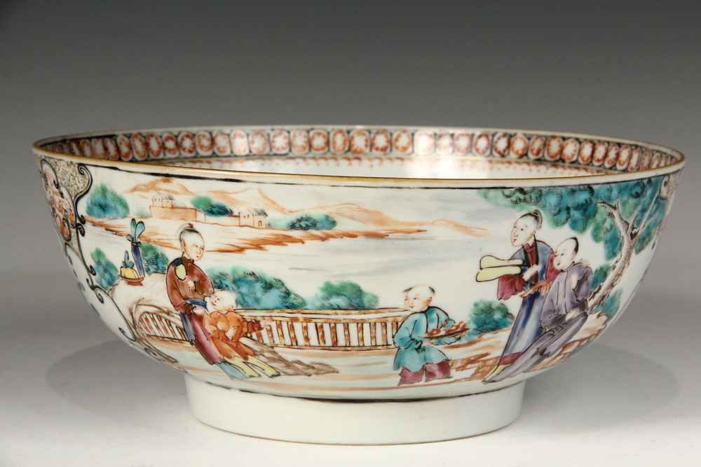 Appraisal: CHINESE EXPORT BOWL - Late th c Canton Famille Rose