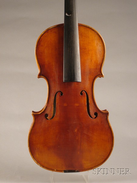 Appraisal: German Violin c labeled KARL MEISEL length of back in