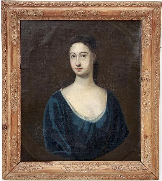 Appraisal: British school th th century PORTRAIT OF A LADY oil