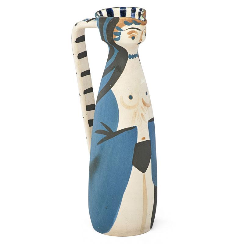 Appraisal: PABLO PICASSO MADOURA Pitcher Woman Femme PABLO PICASSO - MADOURA