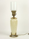 Appraisal: TABLE LAMP - Circa - art pottery table lamp cast