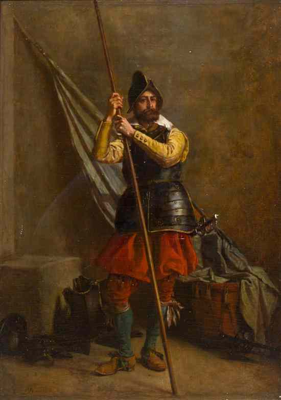 Appraisal: Jean Louis Ernest Meissonier French - Sentinel of the Time