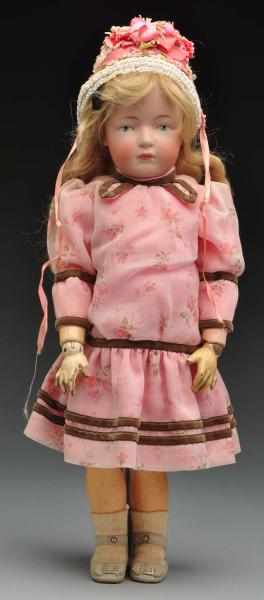 Appraisal: Rare Kestner Character Doll Description German bisque socket head incised