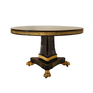 Appraisal: A Regency Style Mahogany and Parcel Gilt Center Table TH