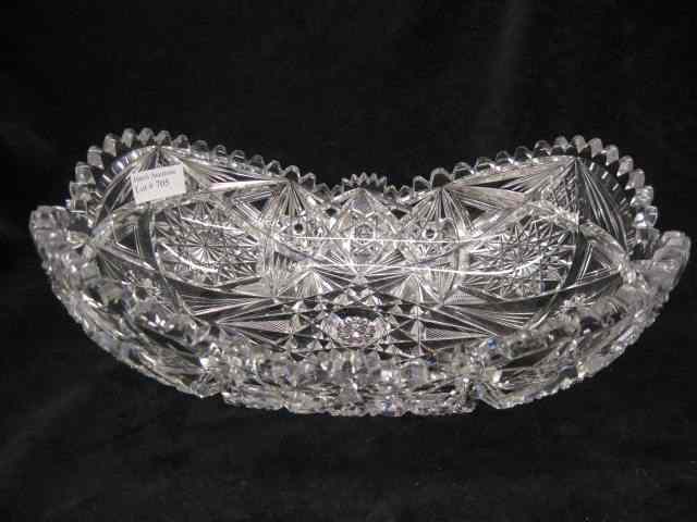 Appraisal: Straus Cut Glass Bread Tray brilliant period '' x ''