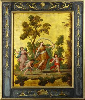 Appraisal: lot of European School th century Classical Genre Scenes oils