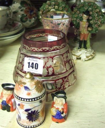 Appraisal: A quantity of ceramics and glass including a Bohemian cut