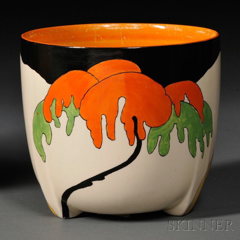 Appraisal: Clarice Cliff Planter England th century Wilkinson Ltd decorated in