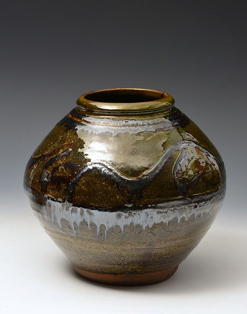 Appraisal: David Leach British - at Dartington HallRare early vase circa