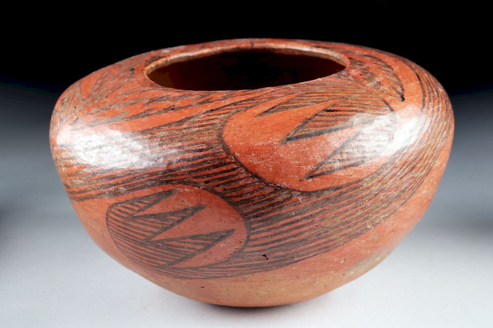 Appraisal: Anasazi Pinedale Pottery Strainer - Rare Form w TL Southwestern