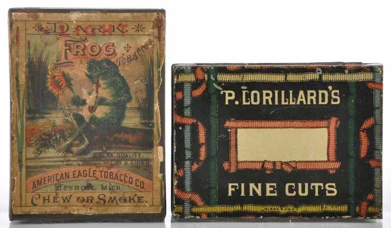 Appraisal: Lot of Square Corner Tobacco Tins Description Pre- lot includes