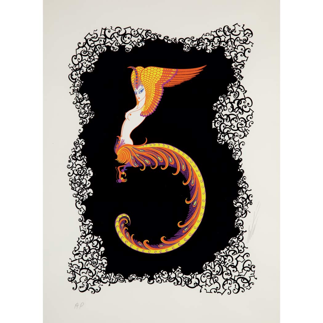 Appraisal: Erte NO Color screenprint signed and inscribed A P in