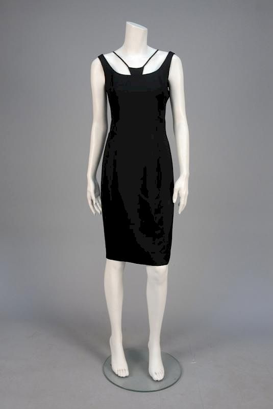 Appraisal: CHADO RALPH RUCCI CASHMERE LITTLE BLACK DRESS Sculptural sleeveless sheath