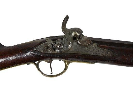 Appraisal: An early th Century Continental percussion cap rifle with heavy