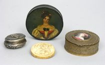 Appraisal: A Fine Collection of Containers Lot comprised of four items