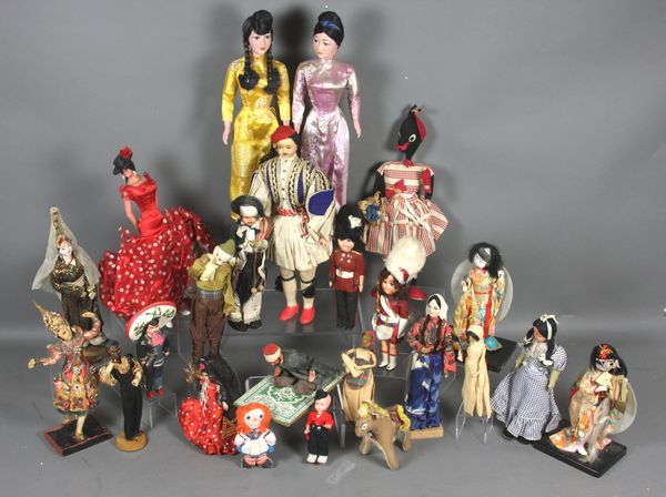 Appraisal: Large of character dolls from various countries Also included are