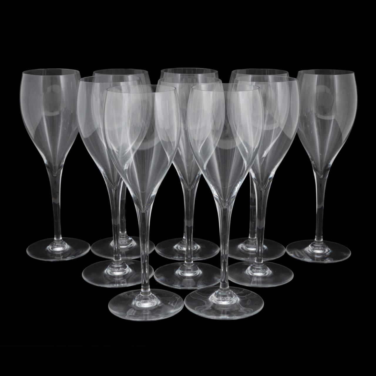 Appraisal: PCS BACCARAT ST REMY CRYSTAL WATER GOBLETS Set of ten