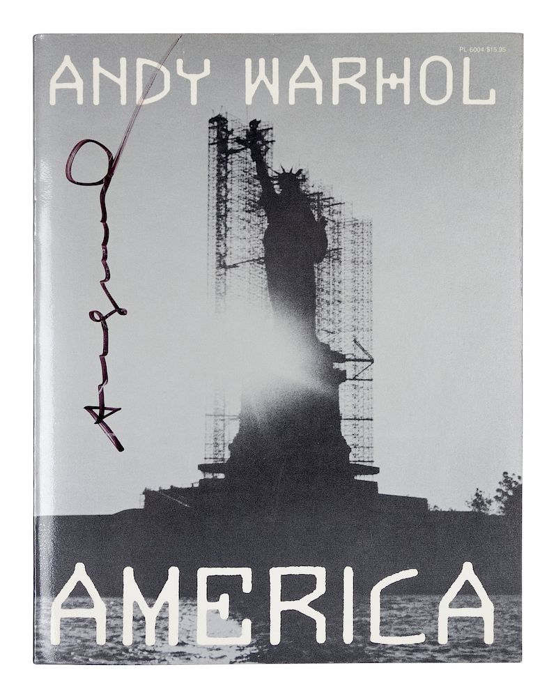 Appraisal: WARHOL Andy - America New York Harper Row FIRST EDITION