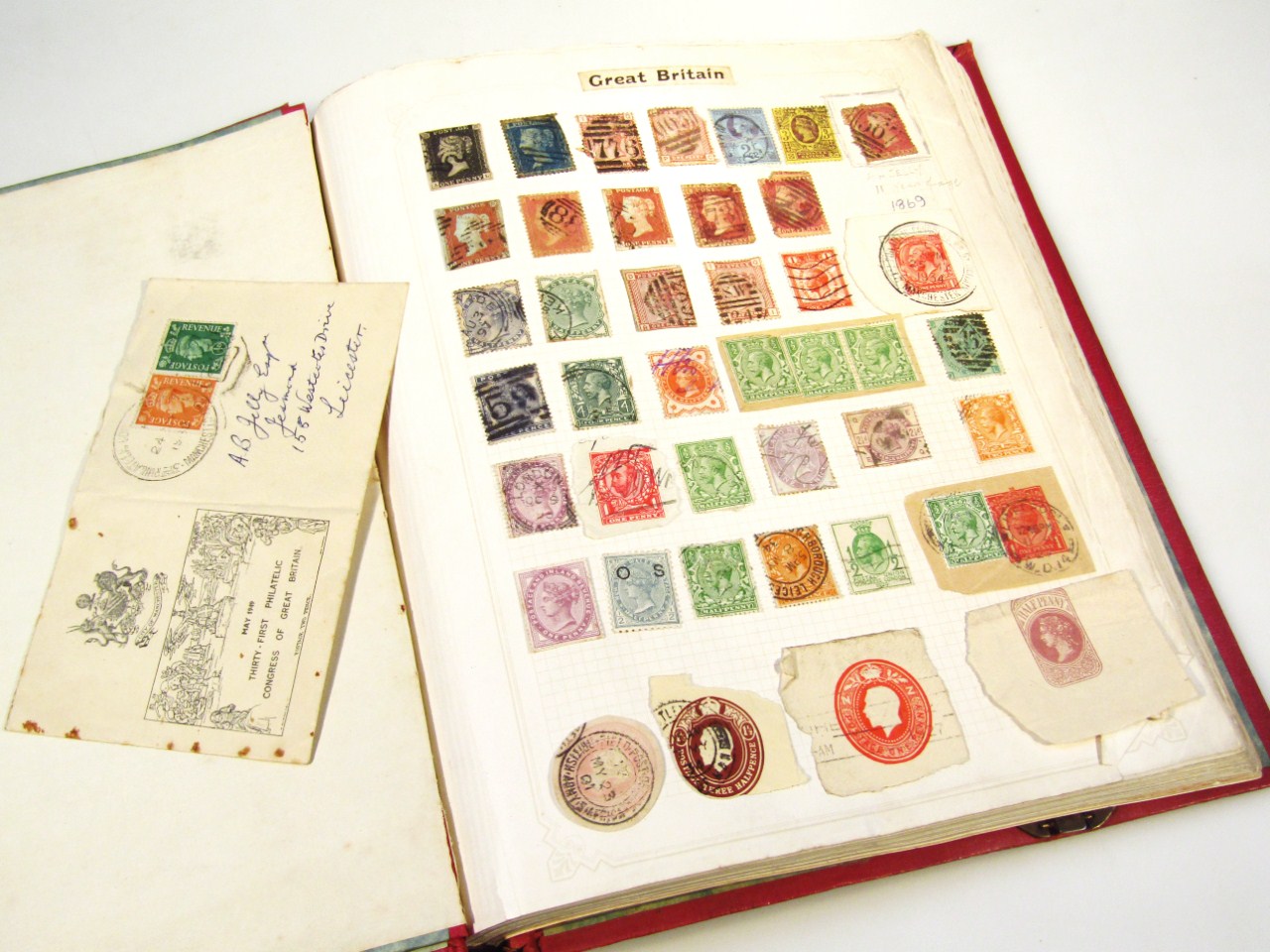 Appraisal: Various Victorian stamps to include GB and others Penny Black